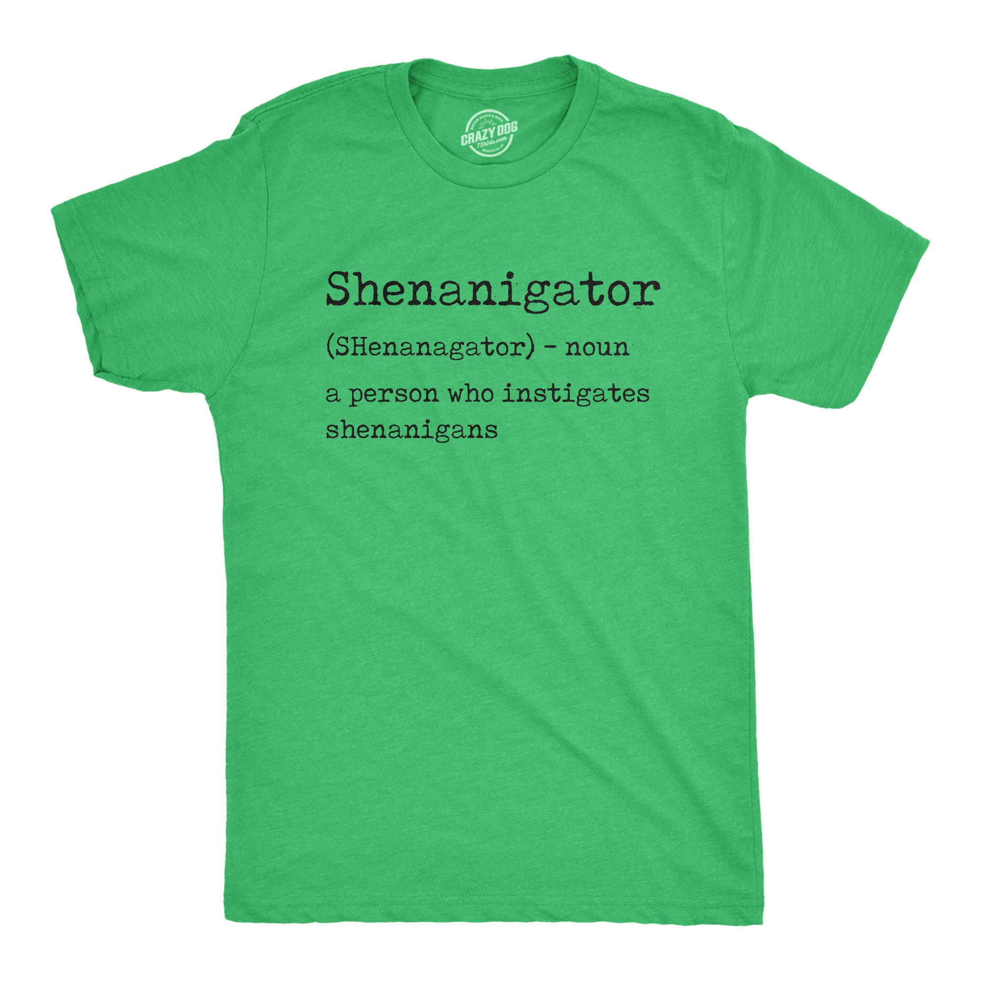 Funny St. Patrick's Day T-Shirt for Men - Shenanigator Graphic Novelty Tee | Perfect for Irish Parties, Parades & Pub Crawls