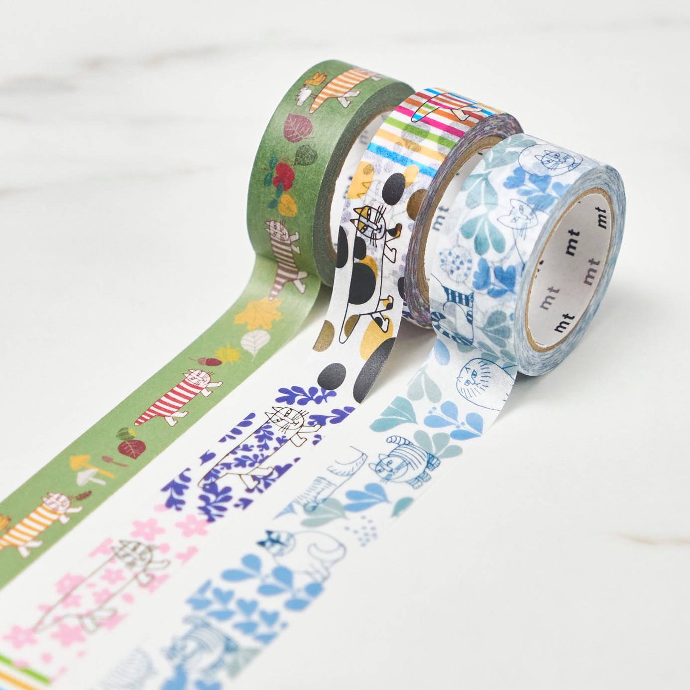 Lisa Larson Mikey Series Masking Tape - Decorative Washi Tape for Scrapbooking, Journaling, DIY Crafts & Home Decor - Kamoi Kakoshi Japan Import