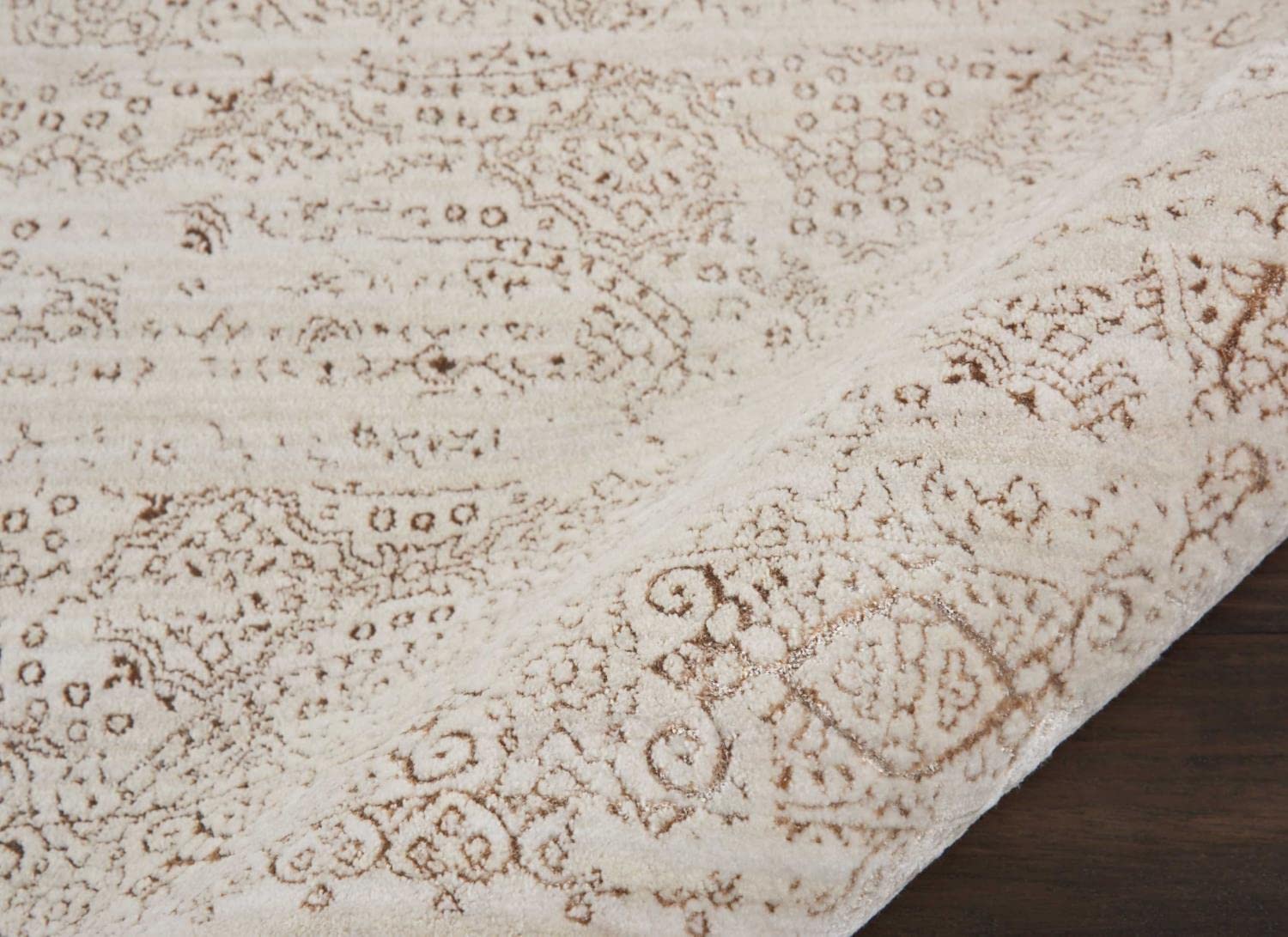 Kathy Ireland Home Silver Screen Traditional Ivory/Mocha 2'2