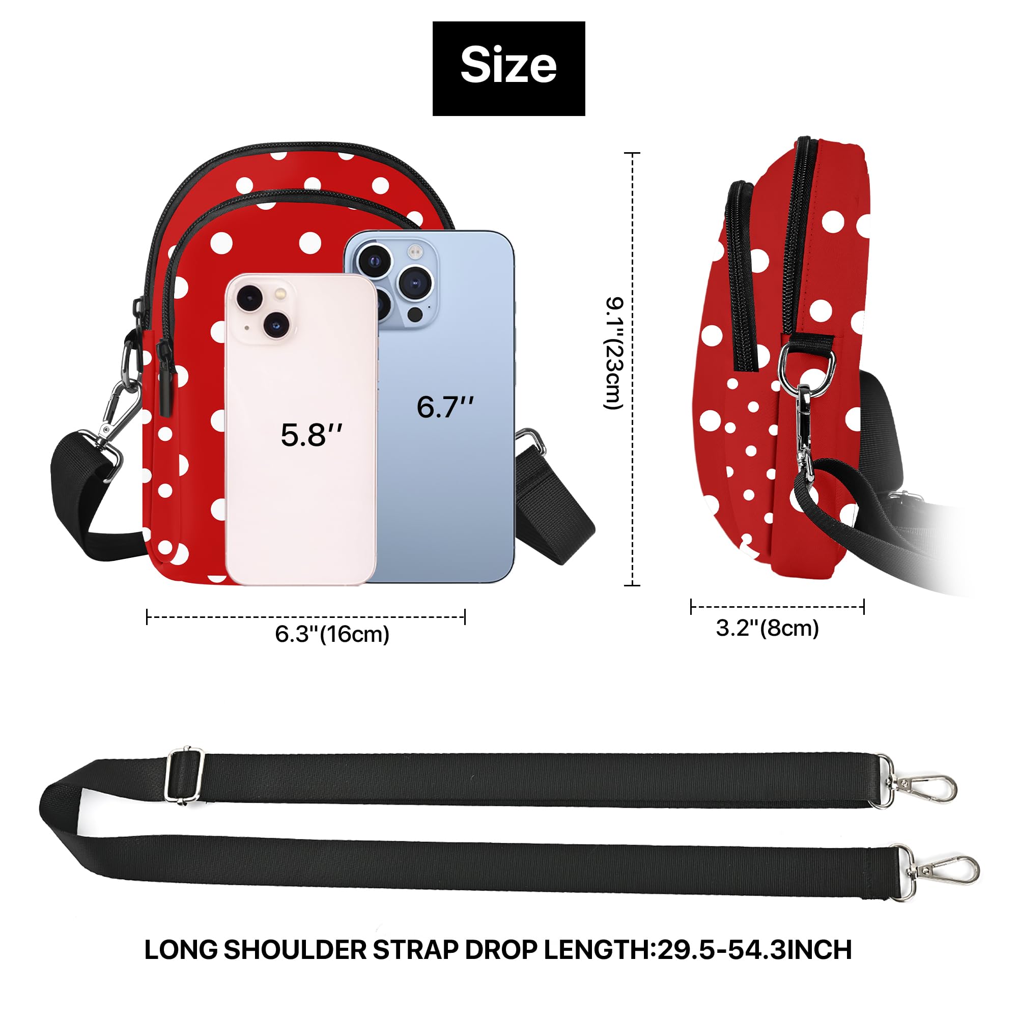 Women's Small Crossbody Phone Purse - Waterproof Sling Shoulder Bag for Casual Shopping, Work & Travel | Compact & Stylish Everyday Carry