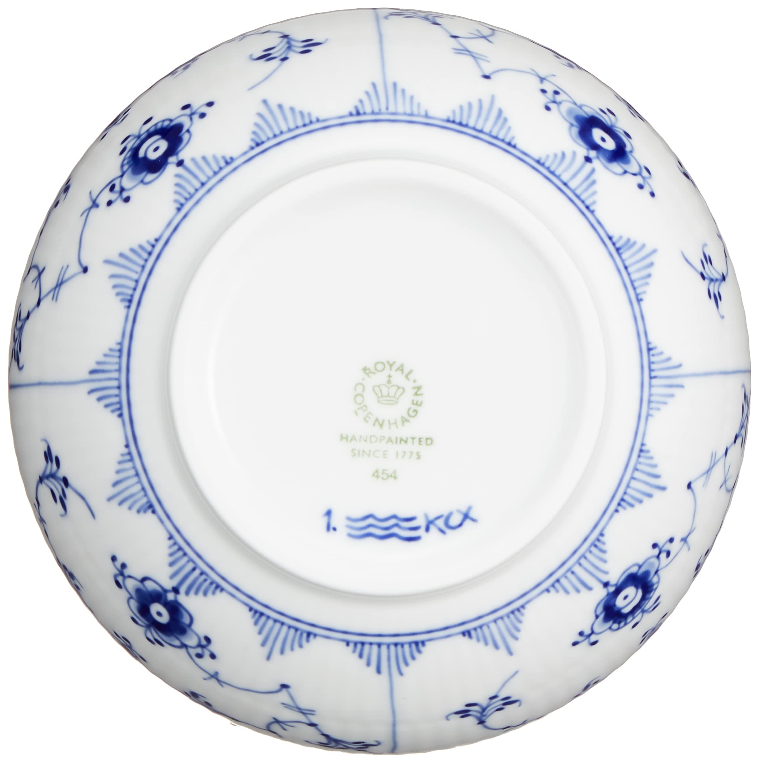 Royal Copenhagen 1016765 Blue Fluted Plain Porcelain Bowl - 5.1 Inches (13 cm) - Elegant Wedding Gift, Anniversary Present & Home Decor for Dining, Tea Parties & Scandinavian Style Table Settings