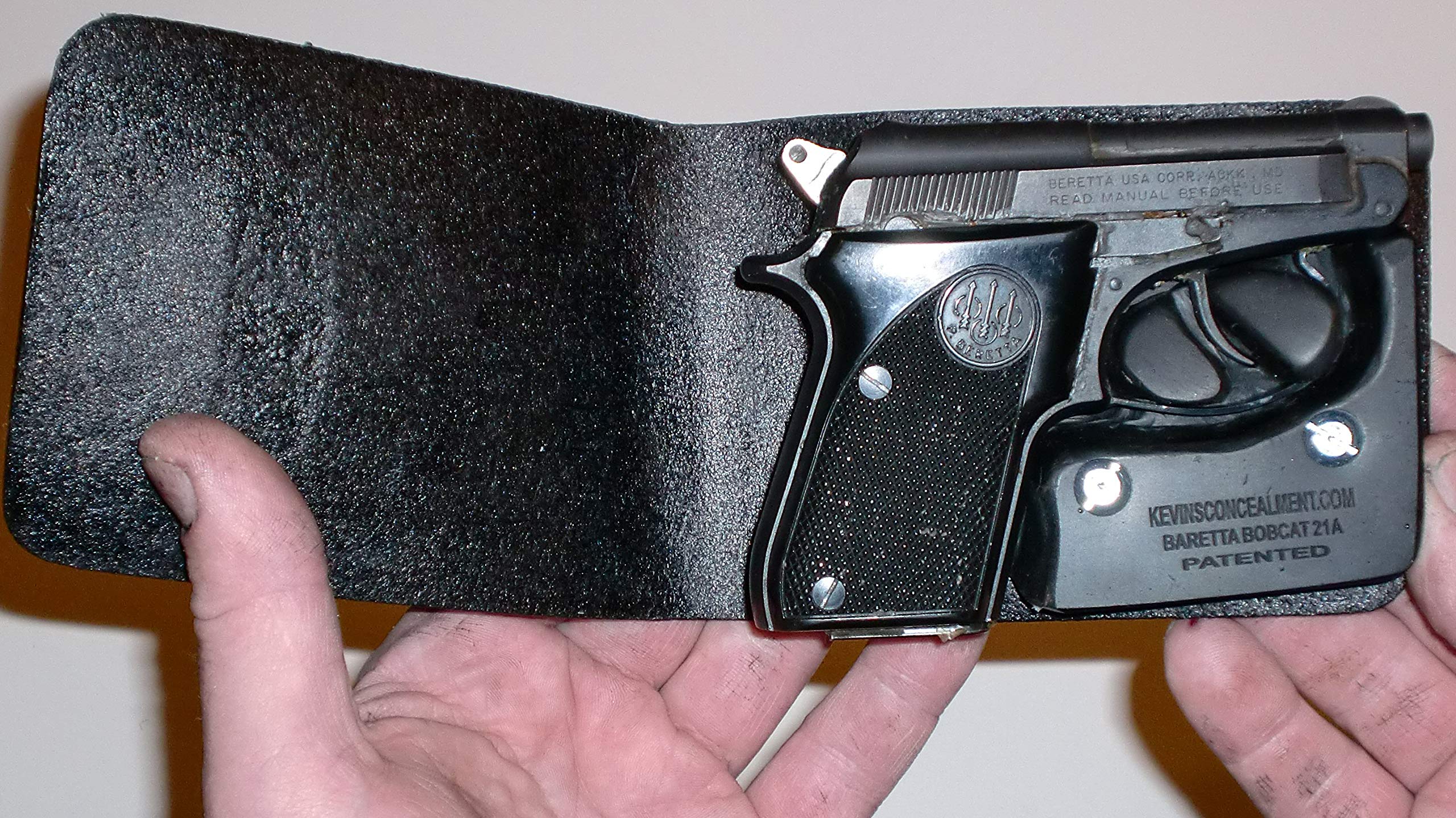 Beretta Bobcat 21A Concealed Carry Wallet Holster - Slim & Secure Hidden Gun Holster for Everyday Carry (EDC), Travel & Personal Protection