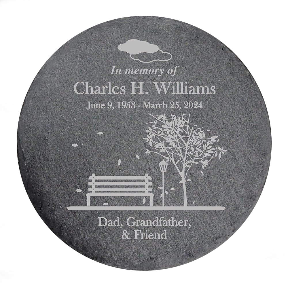 Personalized Engraved Memorial Garden Stone - 10