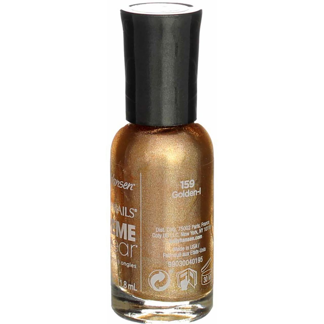 Sally Hansen Hard as Nails Xtreme Wear Nail Polish - Golden (4 Pack) | Long-Lasting Chip-Resistant Formula for Strong Healthy Nails | Perfect for Everyday Wear, Manicures & Pedicures