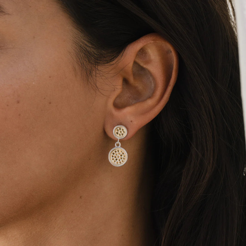Anna Beck Connection Double Drop Earrings - Sterling Silver Dangle Earrings for Women, Elegant Gift for Her | Perfect for Parties, Weddings & Date Nights