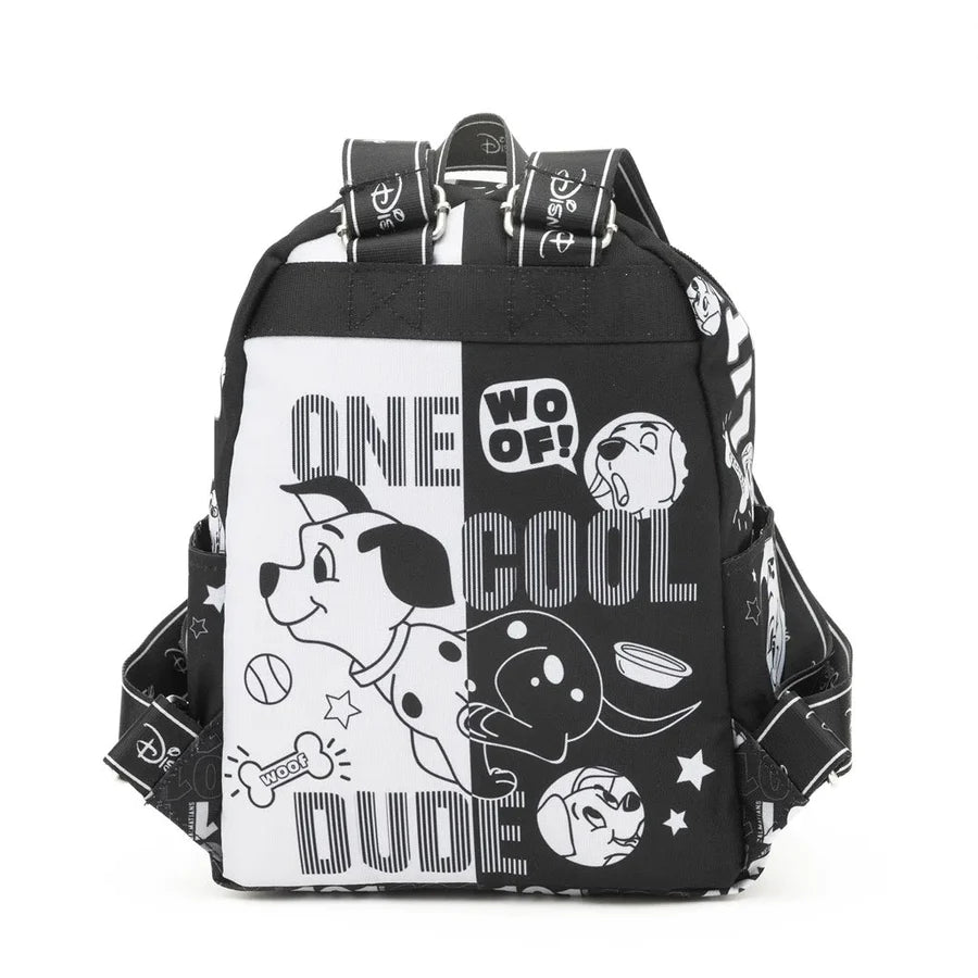 Disney 101 Dalmatians 13-Inch Nylon Mini Backpack for Kids - Cute Small Shoulder Bag for School, Travel & Disney Theme Parks