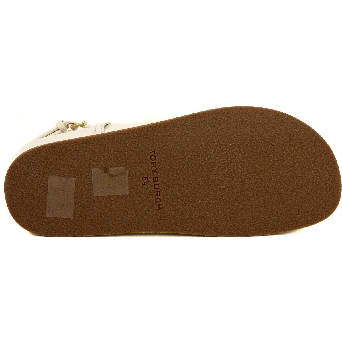 Tory Burch Women's Patos Leather Slingback Sandals with Cushioned Footbed - Comfortable & Stylish for Summer, Beach, and Casual Outings