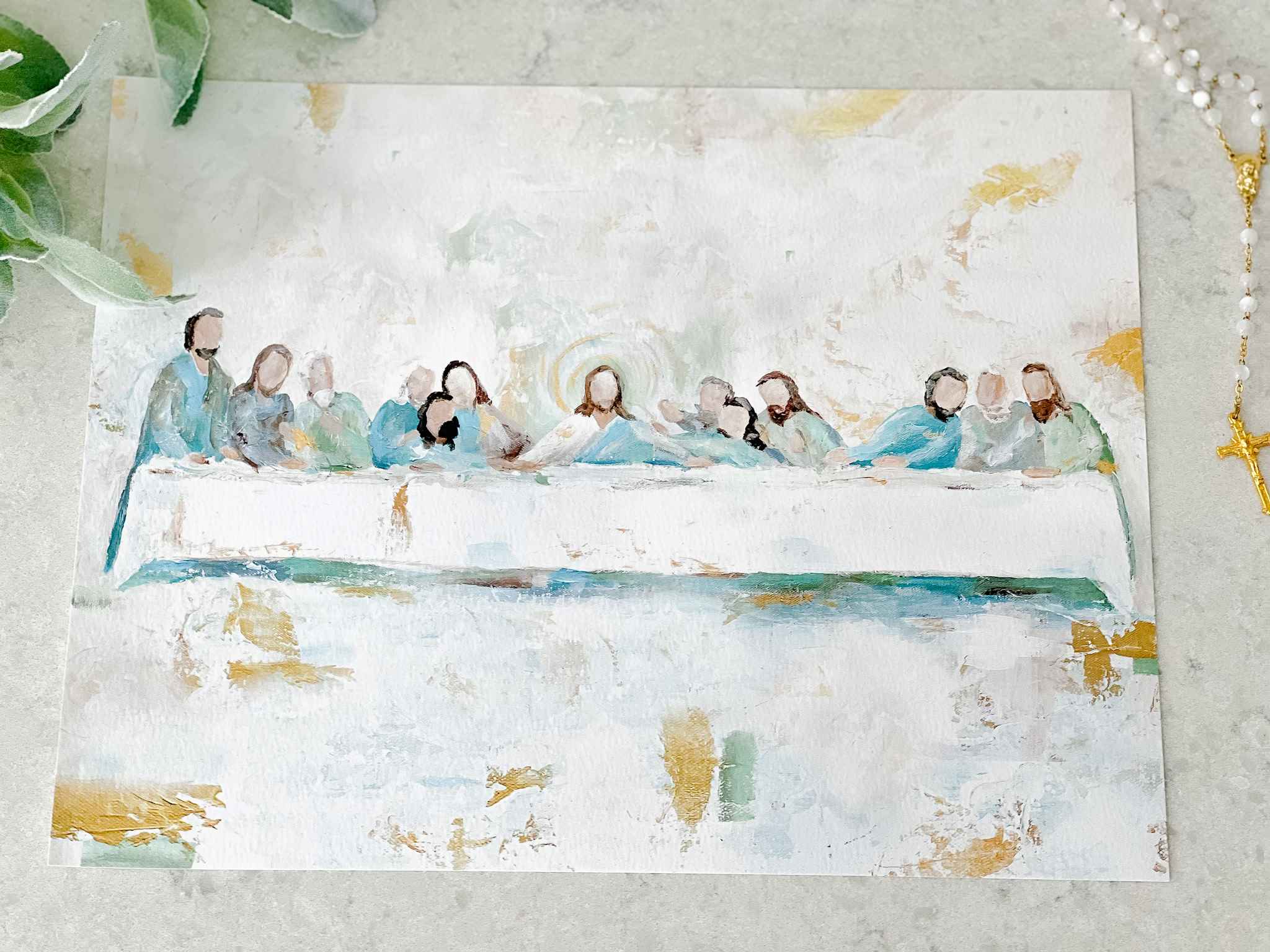 The Last Supper Wall Art Print - High Quality Jesus Christ Religious Painting for Home Decor, Church, and Office - Perfect for Living Room, Bedroom, and Gifts