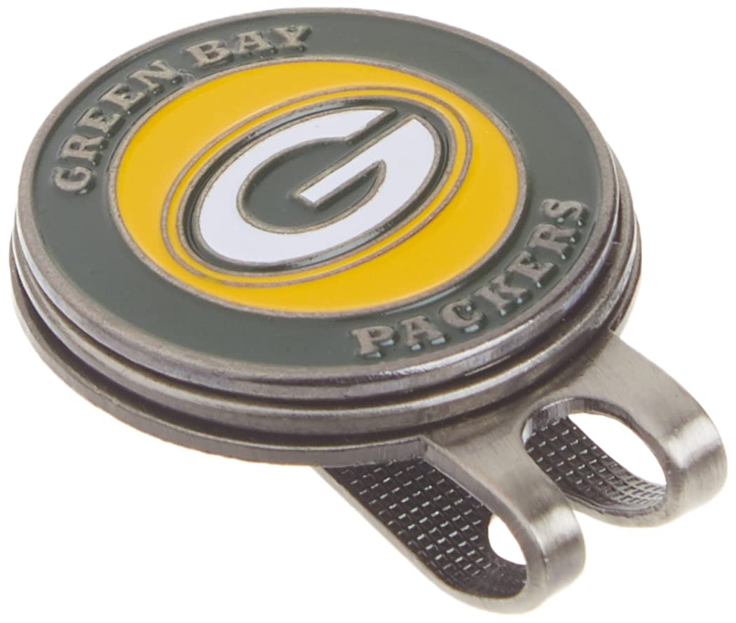 Team Golf NFL Golf Cap Clip with 2 Removable Double-Sided Enamel Magnetic Ball Markers - Easy Hat Attachment for Golfers | Perfect for Golf Courses & Driving Ranges