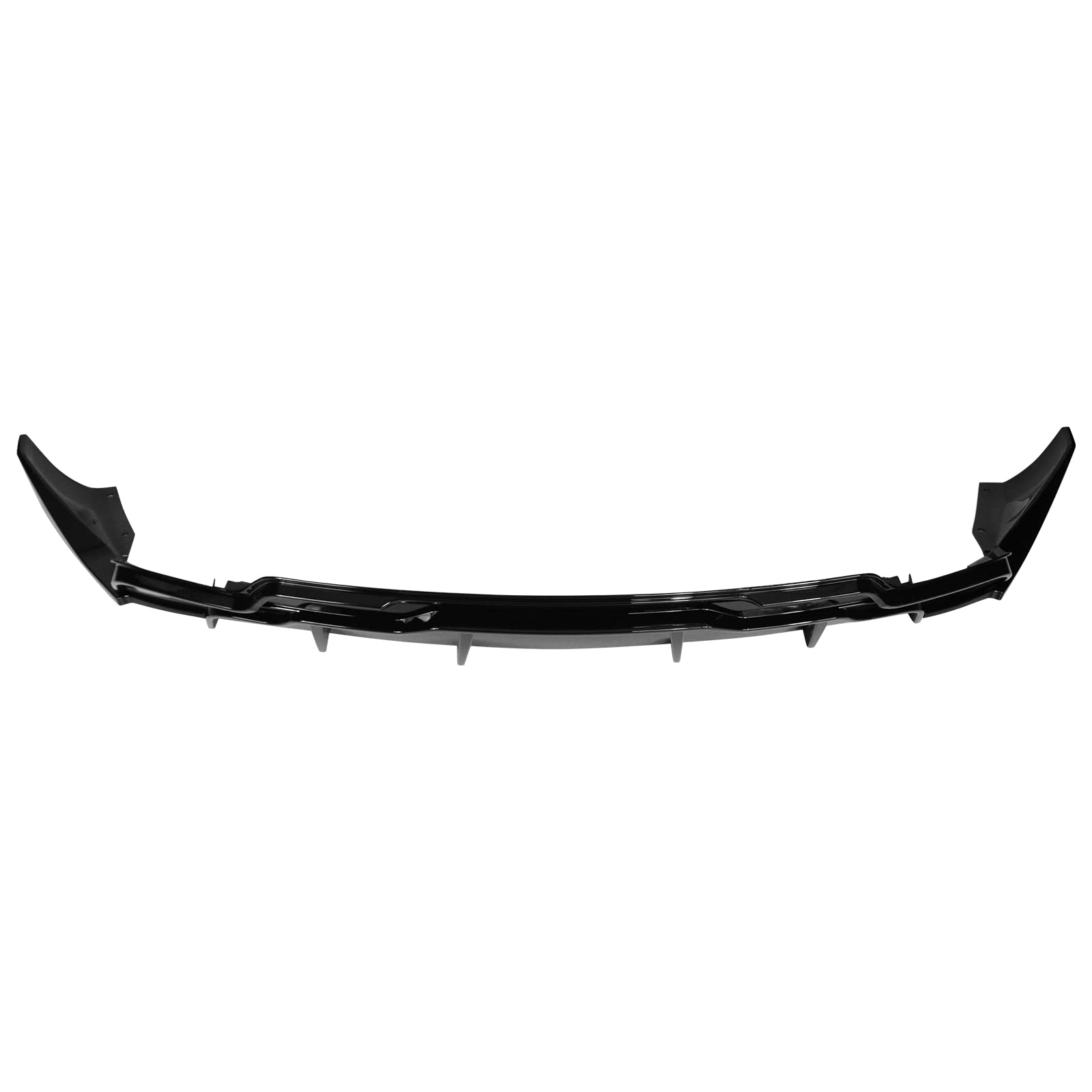 IKON MOTORSPORTS Rear Diffuser for Tesla Model 3 2017-2023 - Gloss Black PP ABS Plastic Bumper Lip & Aprons 3PC Set | IKON Style Upgrade | Enhanced Aerodynamics & Sporty Look for 2018 2019 2020 Models | Perfect for Car Enthusiasts & Performance Tuning
