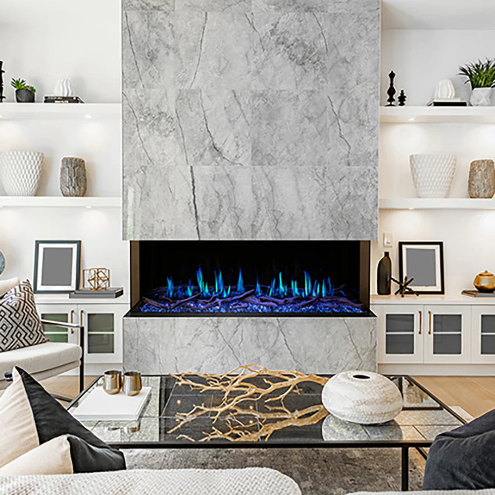 Modern Flames Orion 52-Inch Slim Electric Fireplace - Ultra-Thin Wall Mounted or Recessed Installation for Living Room, Bedroom & Office - Energy Efficient LED Flame Effect with Remote Control