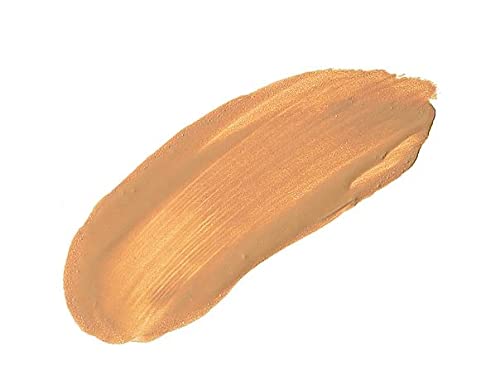 Double Effect Concealing Foundation - Made in Italy, Medium Shade with Bonus 2-Sided Brush | Full Coverage, Long-Lasting Wear for Flawless Skin | Perfect for Daily Use, Special Occasions & Photo Shoots