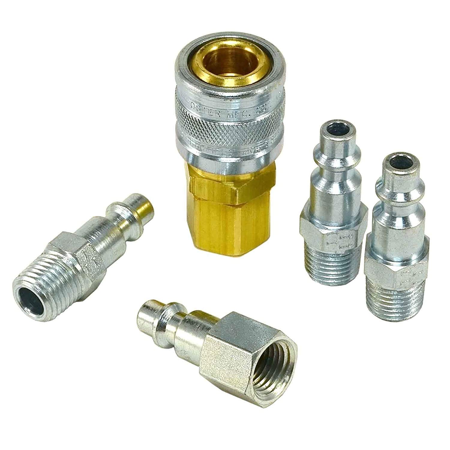 USA Made Air Fittings Kit - 5 Piece Set with 1/4