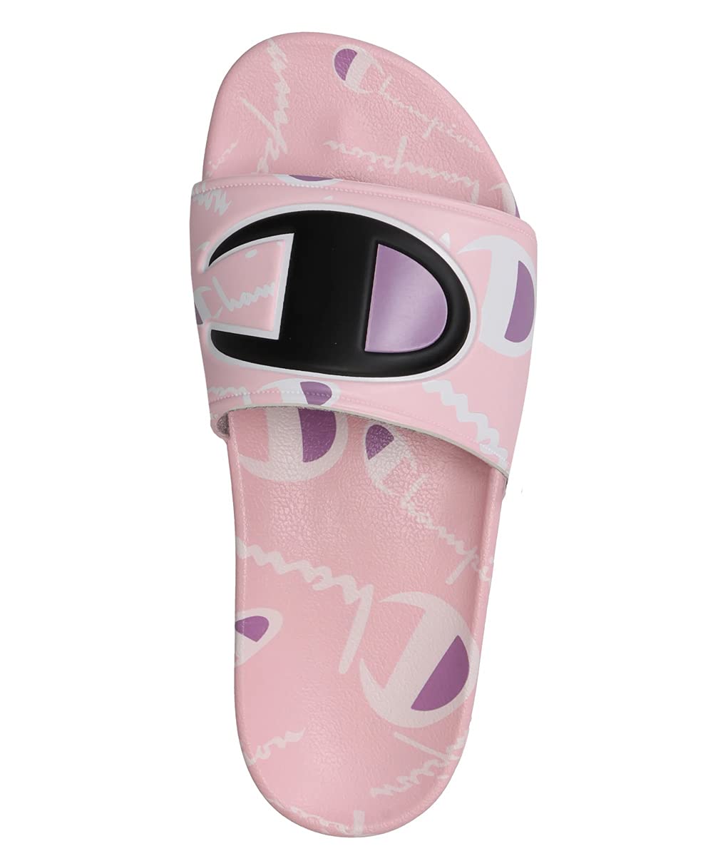 Champion IPO Warped P Candy Girls Slide Sandals - Comfortable & Stylish Summer Slides for Women & Teens - Perfect for Beach, Pool, and Casual Outings