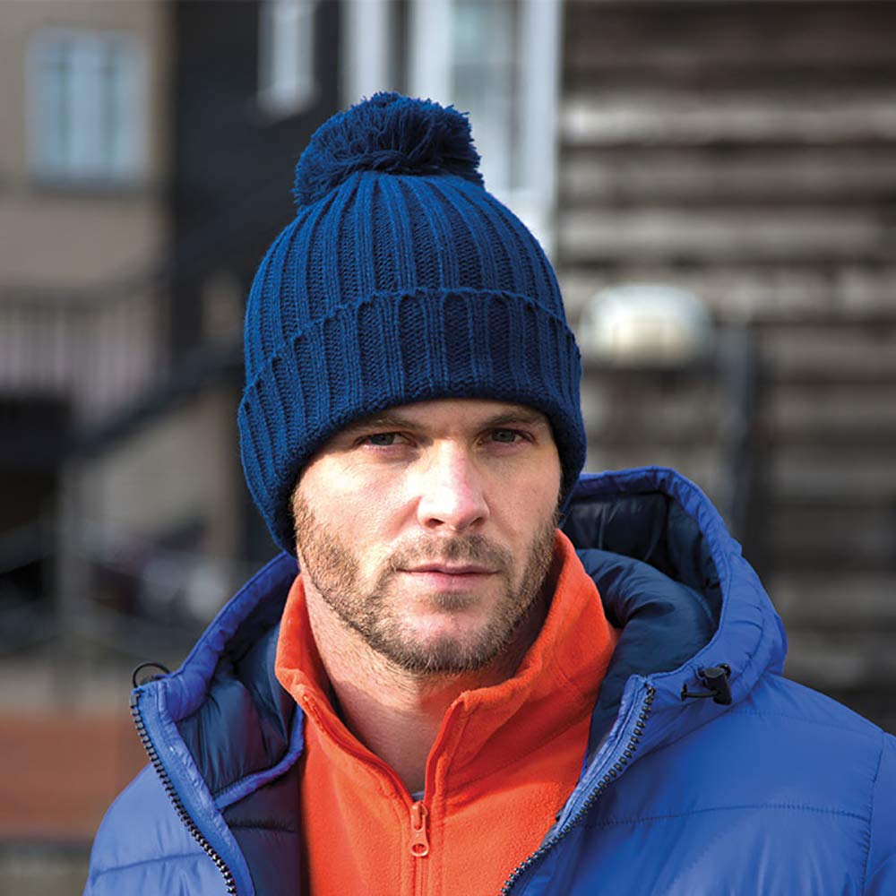 HDI Quest Knitted Beanie Hat - Unisex Winter Warm Fleece Lined Skull Cap for Men & Women | Perfect for Skiing, Snowboarding & Cold Weather Outdoor Activities