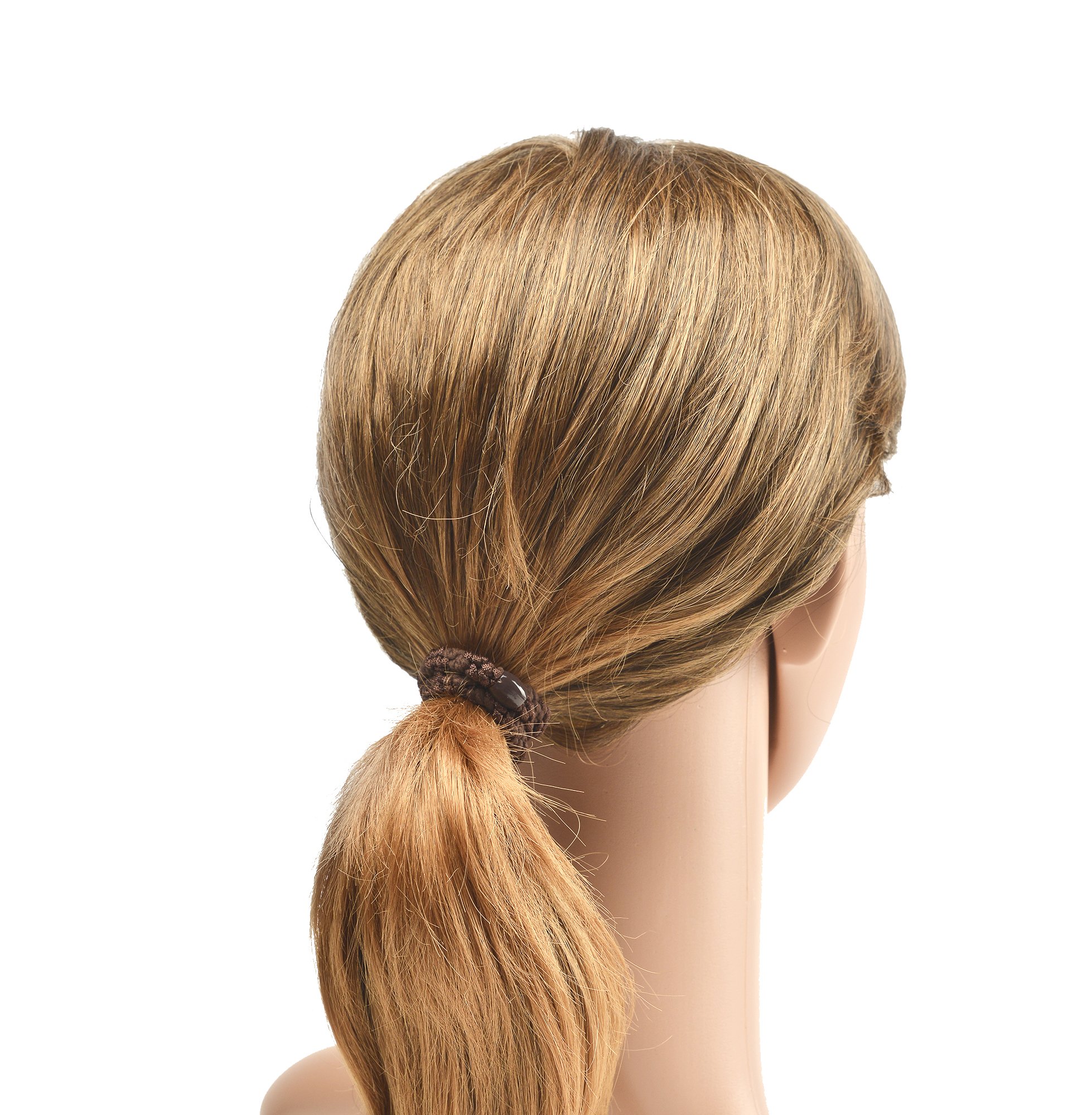 18 Pcs No Damage Hair Ties for Women & Girls - Soft Ponytail Holders for Thick Hair, No Crease Elastic Hair Bands (HBY) - Perfect for Workouts, Office & Daily Styling