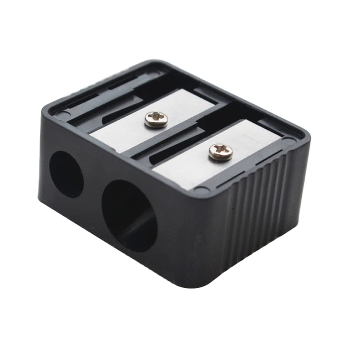 Professional Double Hole Cosmetic Pencil Sharpener - Eyebrow, Lip & Eyeliner Pencil Sharpener for Makeup Artists & Students | Perfect for School, Office & Travel Makeup Kits