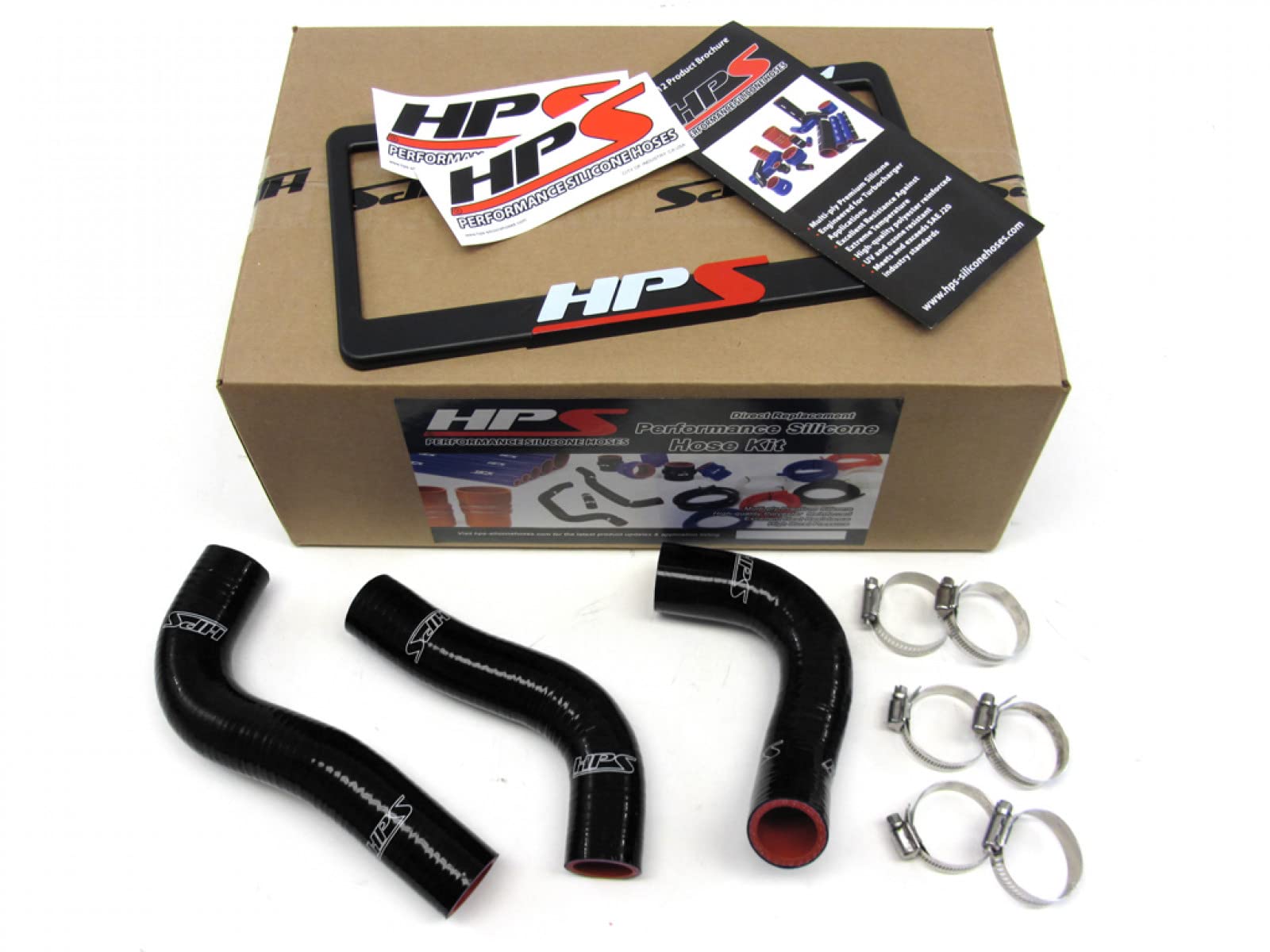 HPS (57-1029-BLK) Black Silicone Radiator Hose Kit for Mazda Miata MX-5 - High Performance Cooling System Upgrade for Racing & Daily Driving