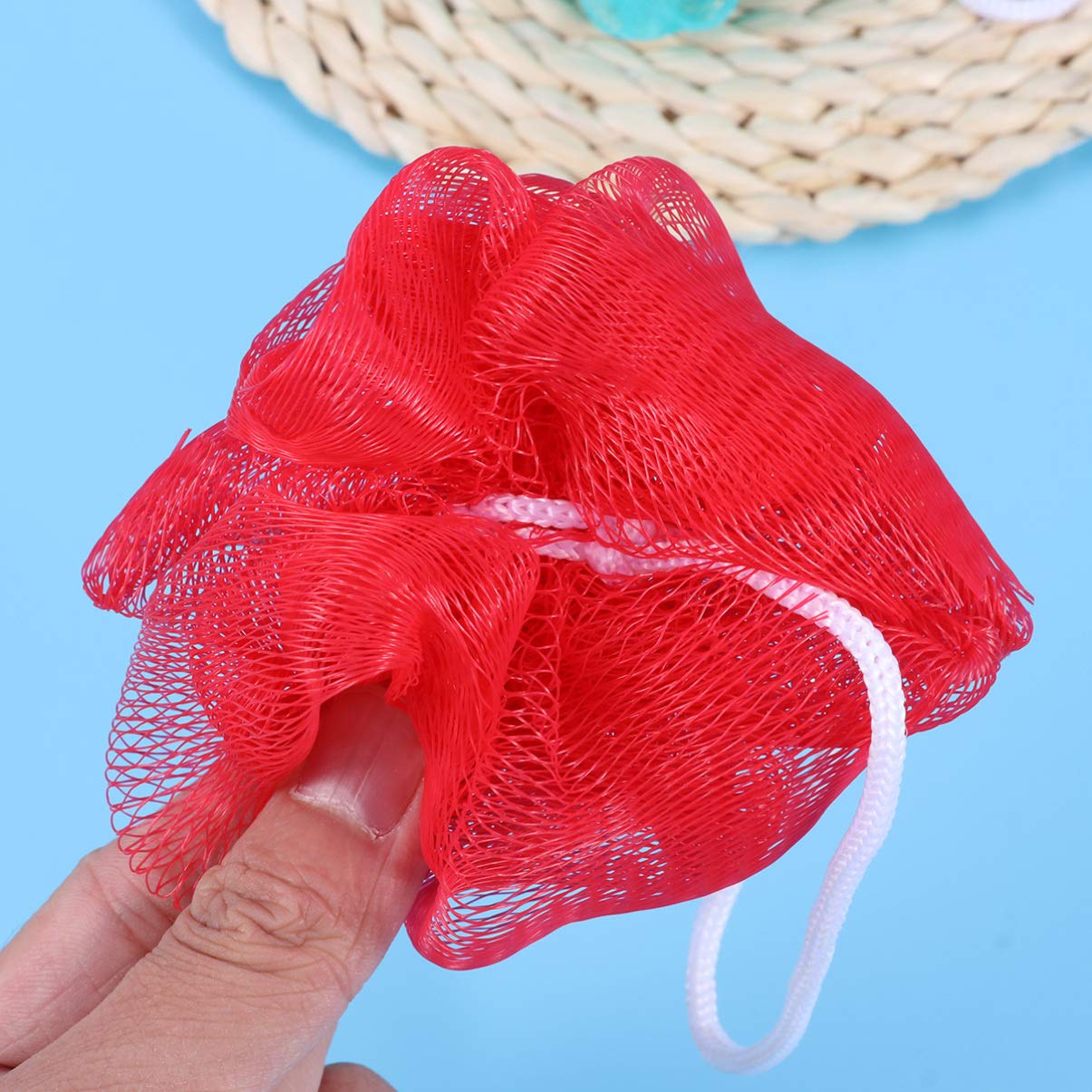 10-Pack Mesh Bath Sponges & Shower Puff Balls - Exfoliating Body Scrubber for Gentle Skin Cleansing - Perfect for Spa, Bath & Shower Relaxation