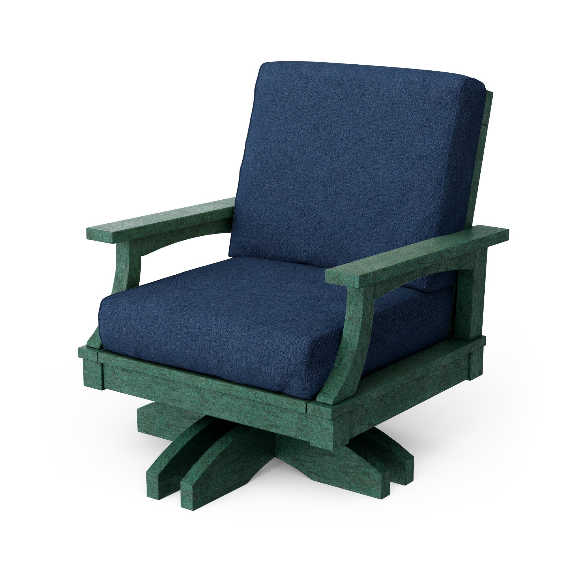 Heritage Deep Seating Swivel Chair - 360° Rotating Patio Lounge Chair with Cushions, Weather-Resistant Outdoor Furniture for Garden, Poolside & Backyard Relaxation
