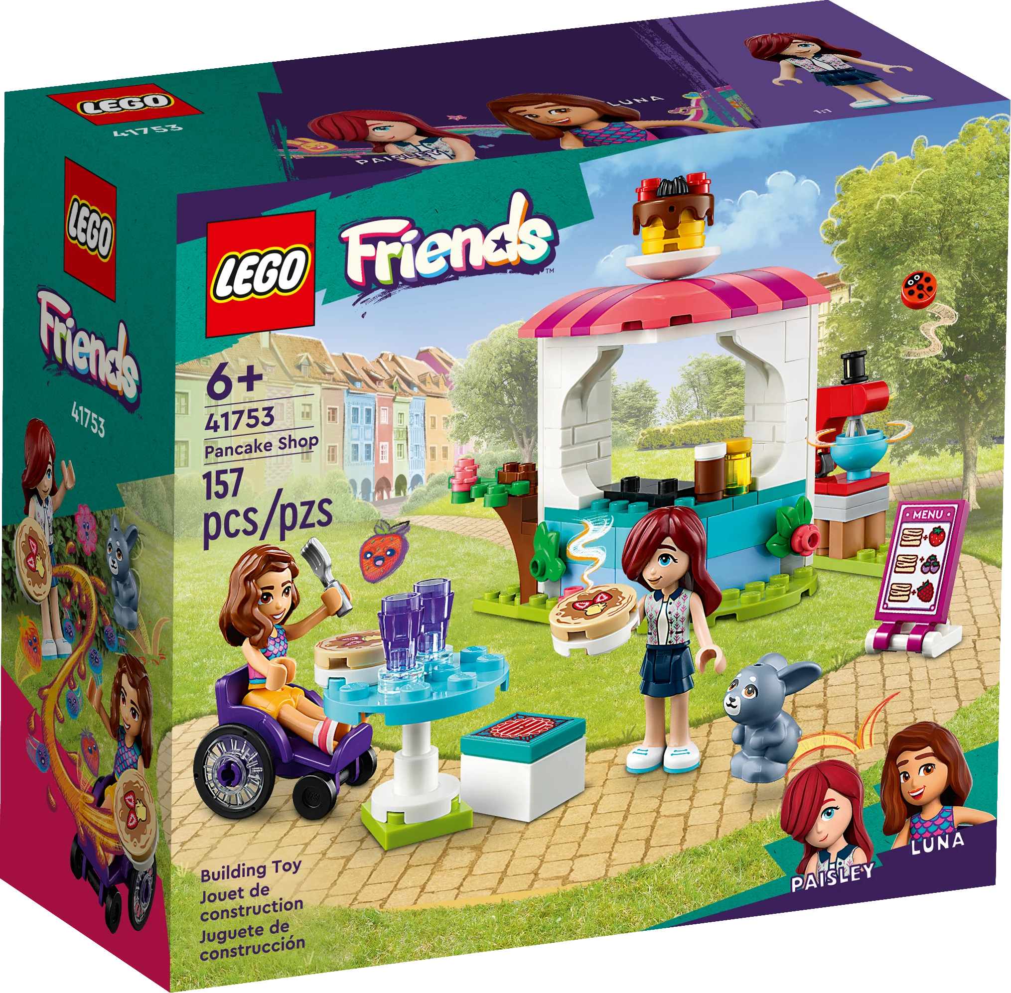 LEGO Friends Pancake Shop Building Toy Set - Creative Play for Kids, Perfect for Birthday Gifts & Pretend Restaurant Games - Fun DIY Construction Kit for Children Ages 6+