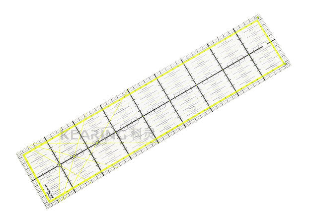 Acrylic Quilting Ruler 45 x 10cm - Metric Measurement for Sewing, Patchwork & DIY Craft Projects - Perfect for Quilters, Dressmakers & Fabric Artists