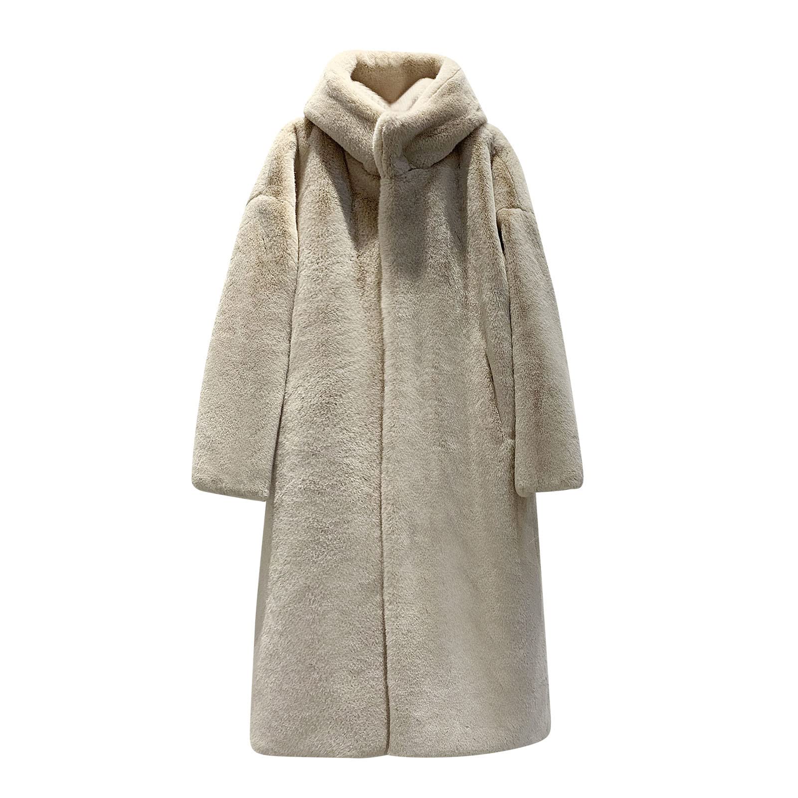 Women's Winter Coat - Plus Size Long Jacket with Hood & Fleece Vest - Luxury Warm Outerwear for Cold Weather - Perfect for Snow, Travel & Outdoor Activities