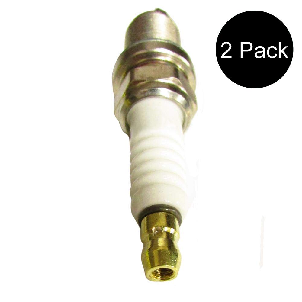 RAParts (2 Pack) Champion & Briggs and Stratton Compatible Replacement Spark Plugs - Perfect for Lawn Mowers, Generators & Small Engine Maintenance