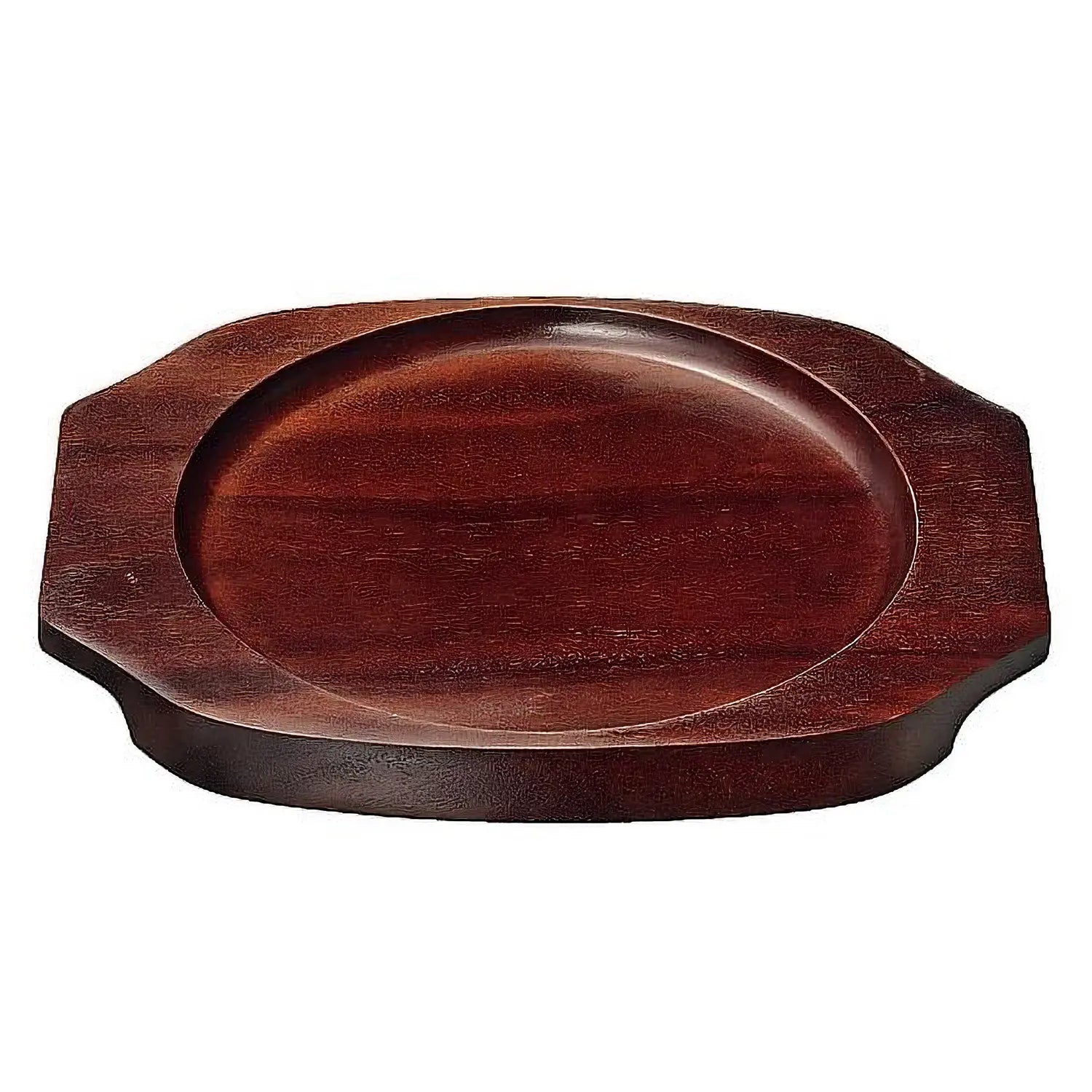 EBM Wooden Base for Round Sizzler Platter - Durable Serving Stand for Hot Dishes, Perfect for Restaurants, Catering & Home Dining