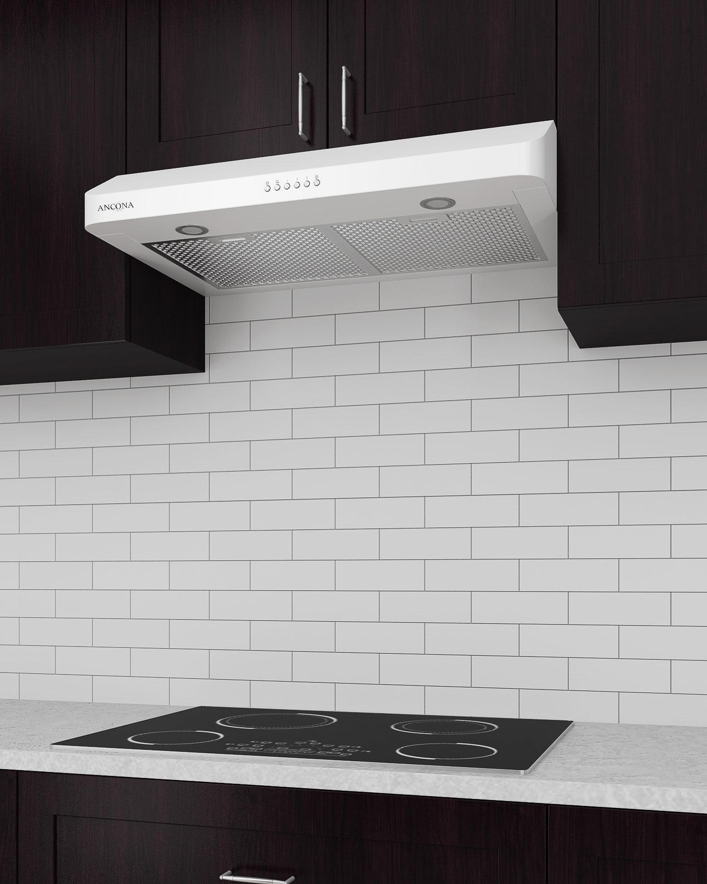 Stainless Steel 30-Inch Slim Range Hood - Powerful 900 CFM Ventilation for Kitchen, Over Stove, Island Mount - Quiet Operation, LED Lighting - Perfect for Modern Homes & Apartments
