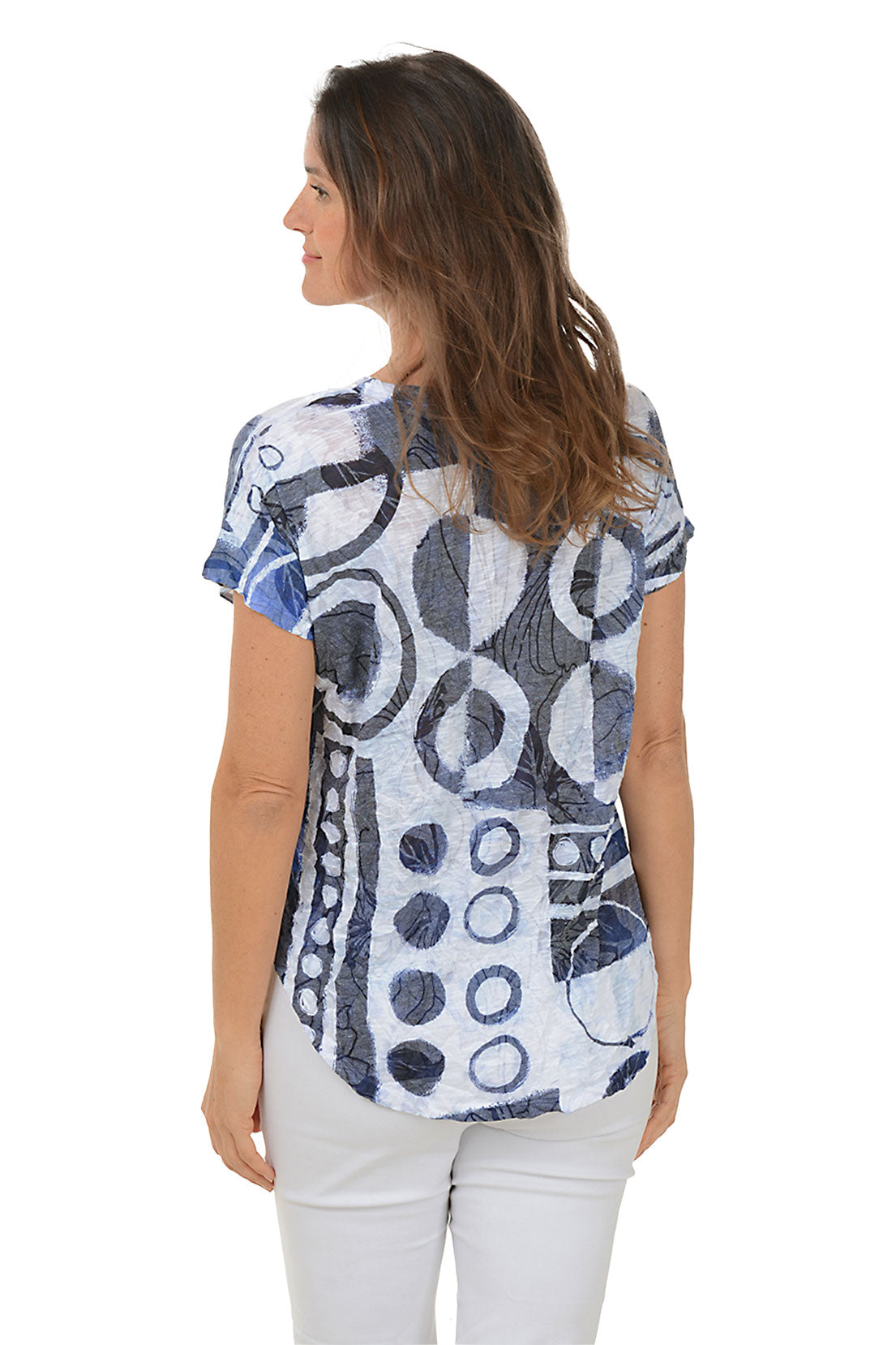 Dottie Crushed Short Sleeve Knit Top for Women - Soft Casual T-Shirt for Summer & Everyday Wear | Perfect for Outfits, Beach, and Lounge