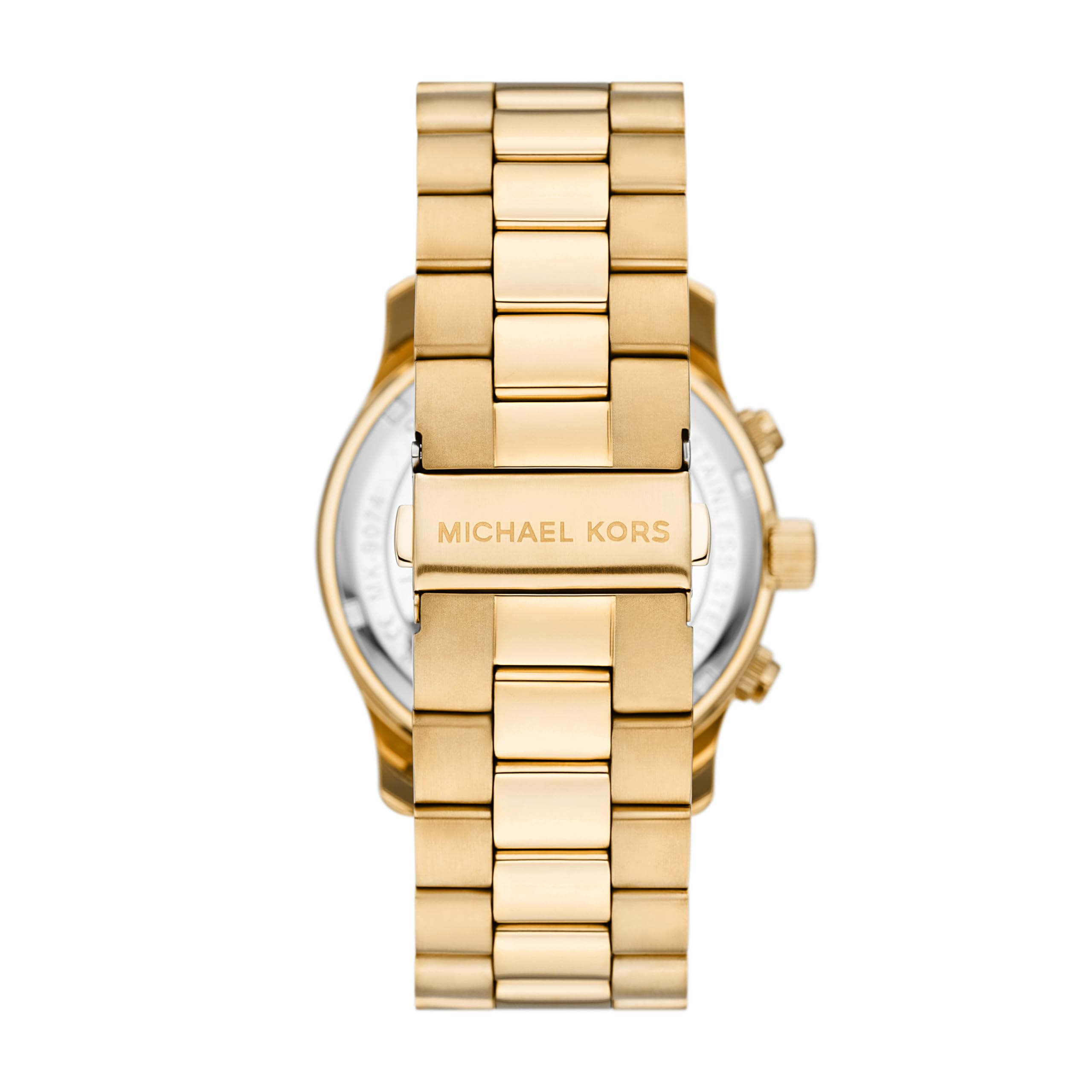 Michael Kors Runway Men's Stainless Steel Chronograph Watch with Steel/Silicone Band - Stylish Dress & Casual Watch for Business, Date Night & Everyday Wear