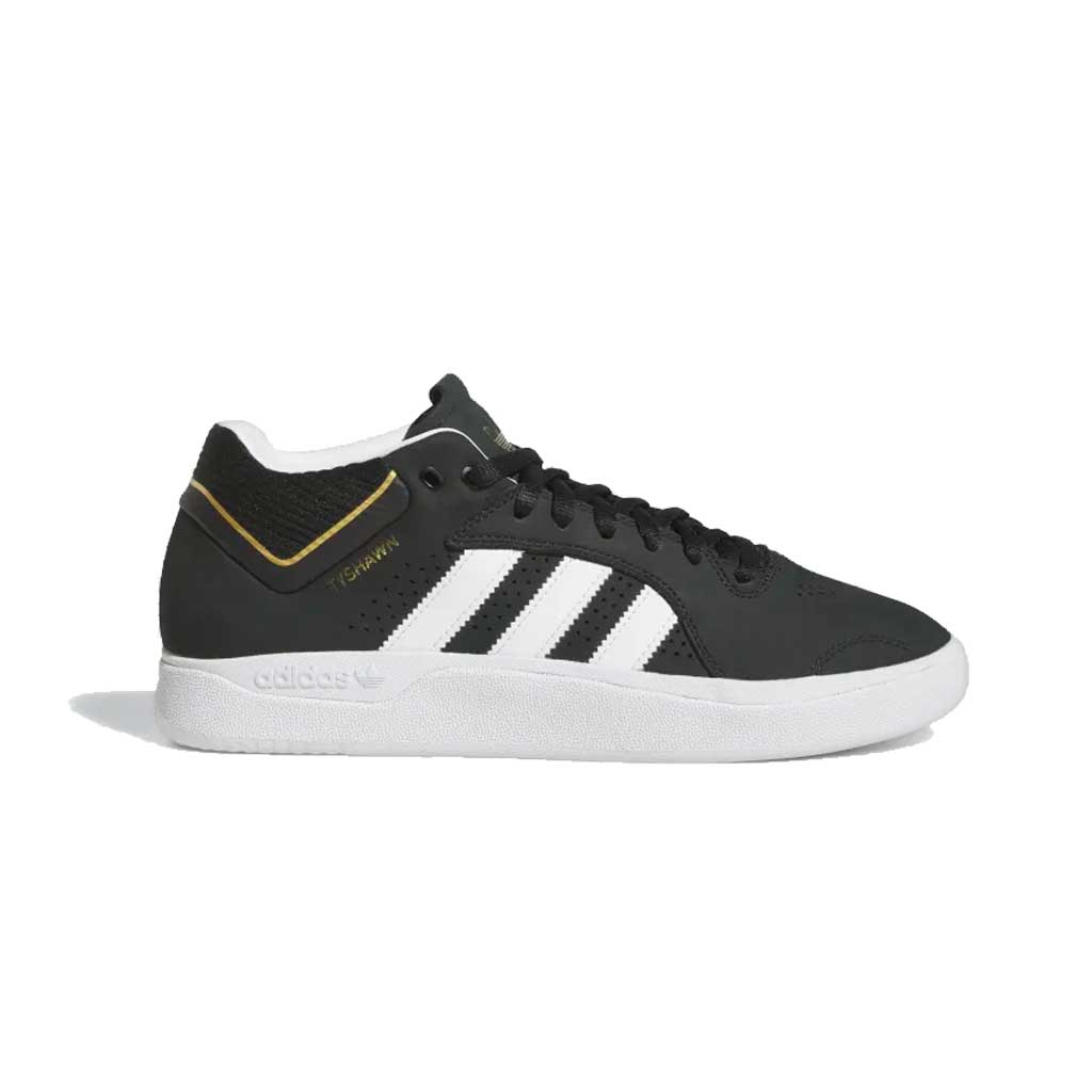 Adidas Tyshawn Sneakers - Core Black, Cloud White & Gold Metallic Colorway | Men's Running Shoes for Gym, Workout & Casual Wear