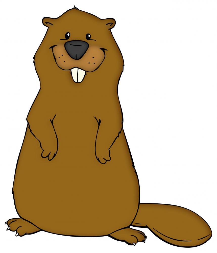 Wallmonkeys Beaver Teeth Dam Construction Wall Decal - Peel and Stick Removable Graphic (48