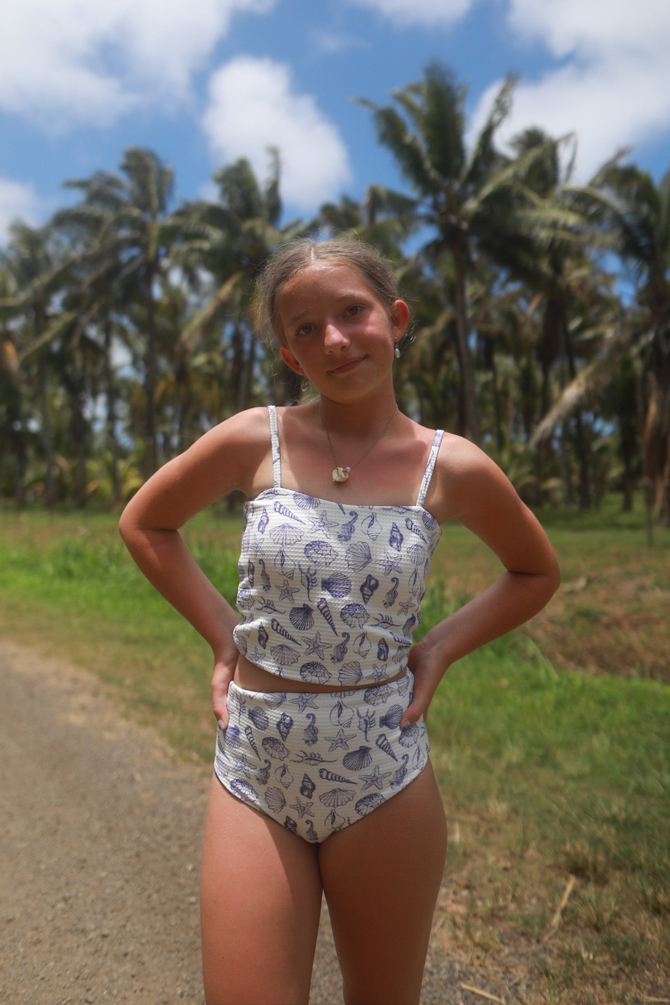 Tween Saylor Reversible Tankini Swimsuit for Girls - 2-in-1 Bikini Top & Swim Shorts - UPF 50+ Sun Protection - Perfect for Pool, Beach & Summer Vacations