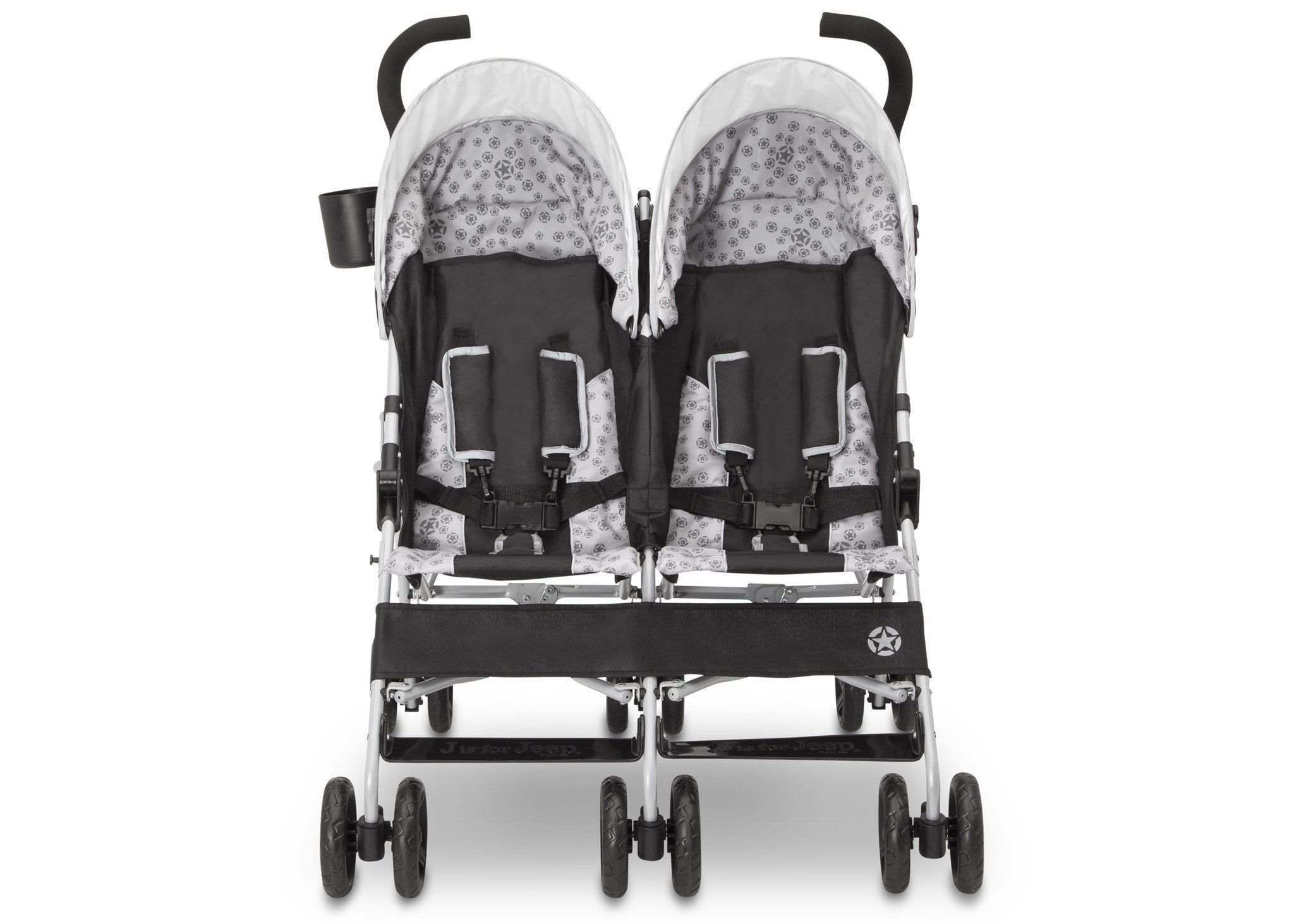 Jeep® Scout Double Stroller - Lightweight & Durable Side-by-Side Baby Stroller for Twins - Perfect for Shopping, Travel & Outdoor Adventures