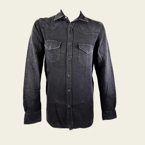 CMJ1212 Men's Casual Denim Shirt - Stylish Cotton Button Down Shirt for Everyday Wear - Perfect for Work, Outings & Date Nights