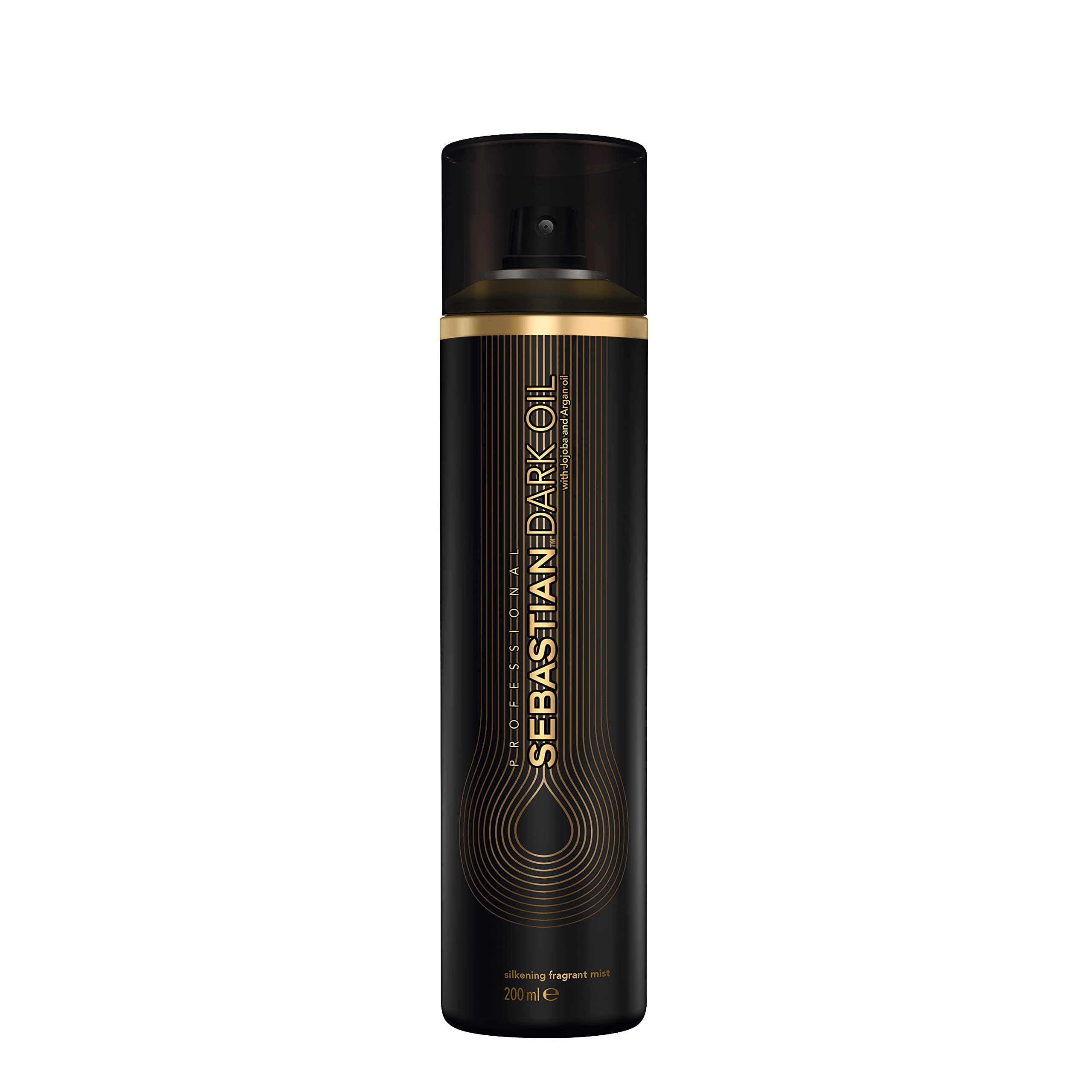Sebastian Dark Oil Silkening Fragrant Mist with Jojoba & Argan Oil - 4.5 fl oz Hair Shine Spray for Smooth, Glossy & Frizz-Free Hair - Perfect for Daily Styling, Heat Protection & Salon-Quality Finish