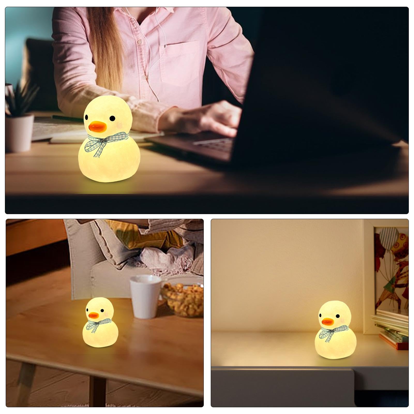 Adorable Silicone Night Light - Soft Glow Desk Lamp for Kids Room, Bedroom, Nursery & Study | Decorative LED Nightlight for Sleep, Reading & Relaxation | Perfect Gift for Children & Babies