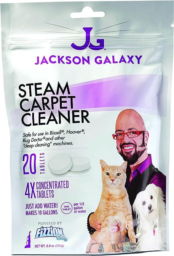 Jackson Galaxy Steam Carpet Cleaner for Pets - Powerful Deep Cleaning Machine for Stains, Odors & Allergens - Perfect for Pet Hair Removal, Home & Office Carpet Cleaning