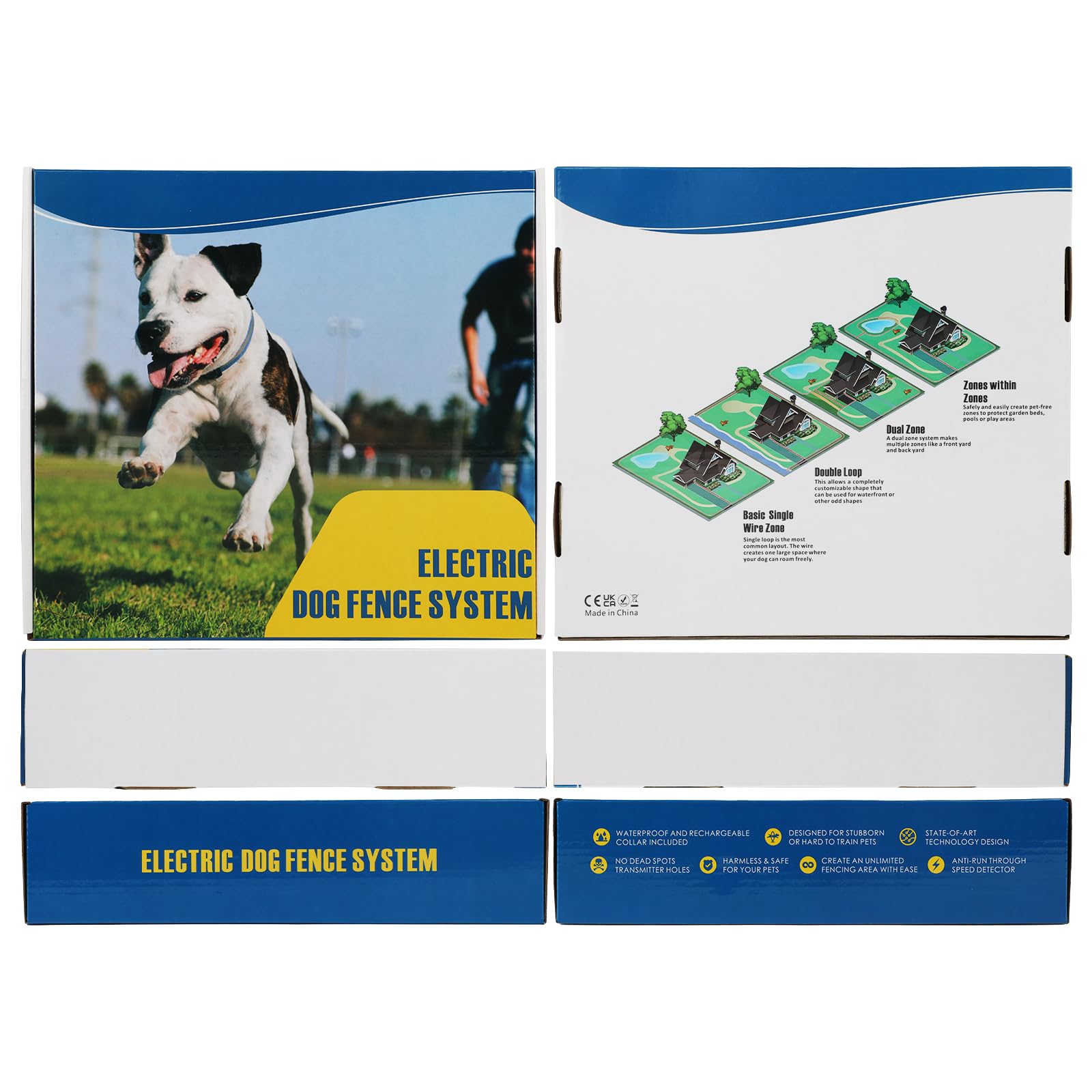 **PcEoTllar Rechargeable Electric Dog Fence – Upgraded Pet Containment System with 2 Waterproof Collar Receivers, 656Ft Boundary for Underground & Above Ground Use – Perfect for Backyards, Farms & Large Outdoor Areas**