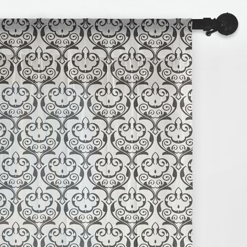 Charcoal Grey and White