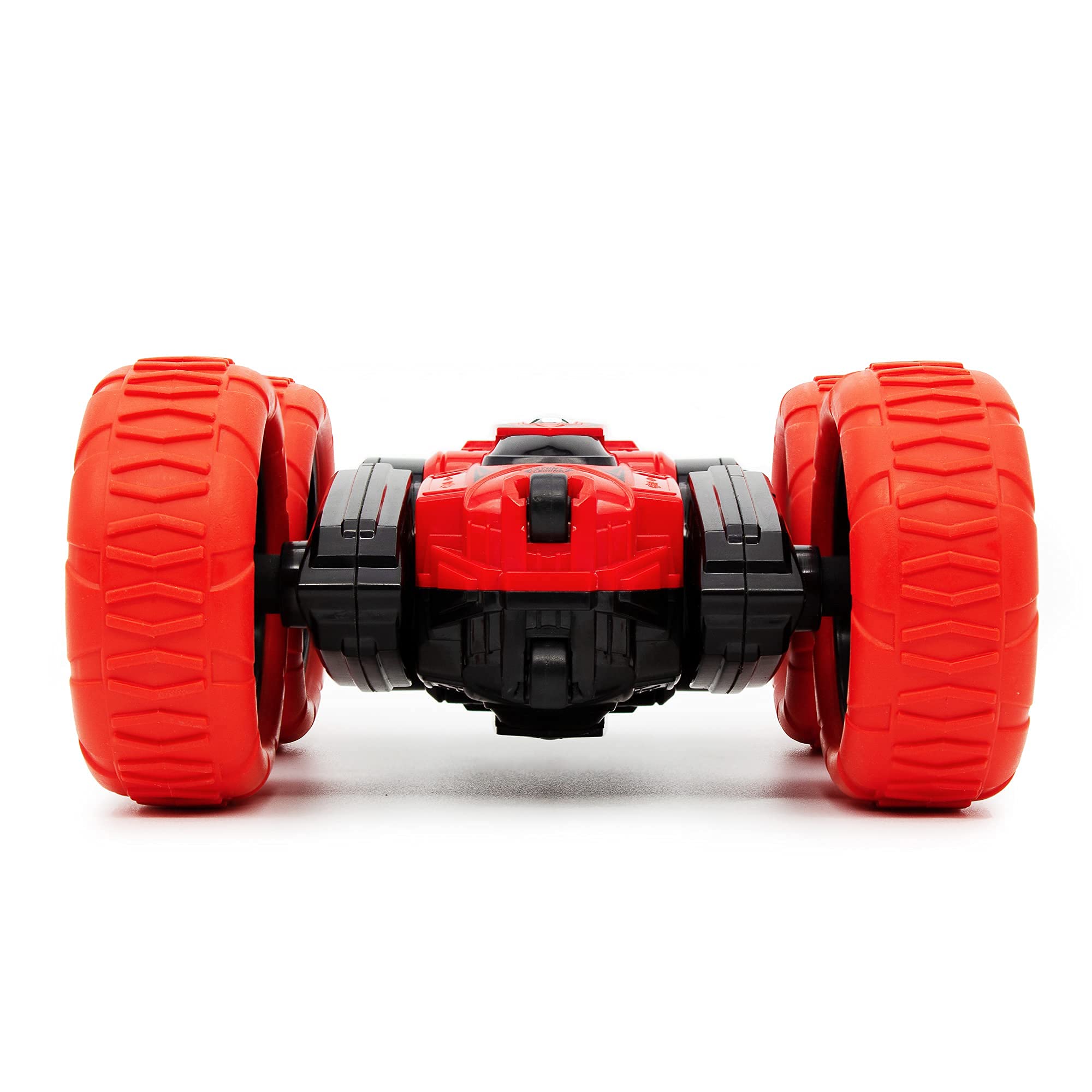 360° Spin Attack Stunt RC Car - 4WD High Speed Off-Road Electric Remote Control Toy Car for Boys Age 6-12 | 360° Double-Sided Rotation | Perfect for Outdoor Racing, Backyard Stunts & Birthday Gifts (Red)