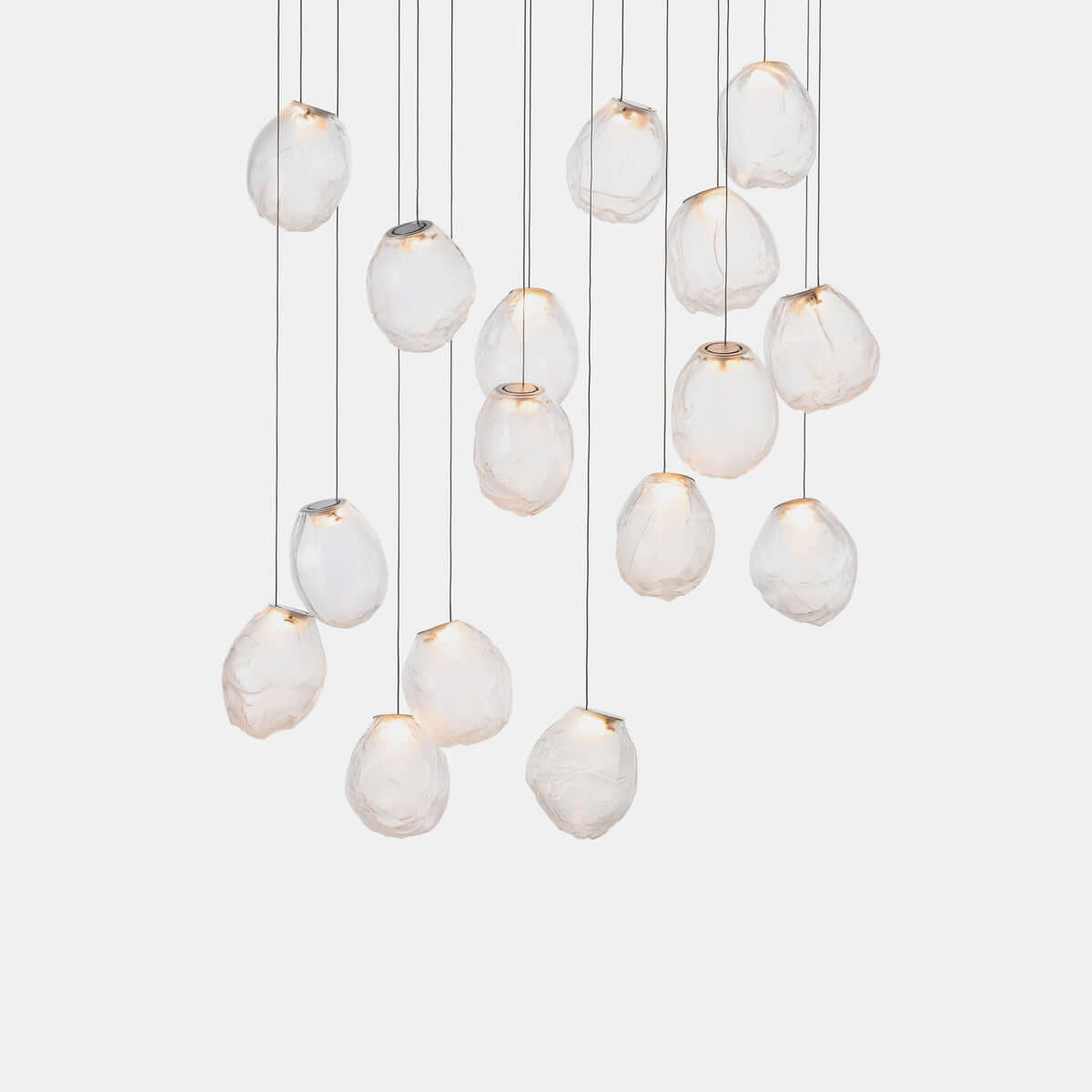 Stylish Blowing Liquid Glass Pendant Light - Modern Handcrafted Glass Chandelier for Dining Room, Kitchen Island & Bedroom Decor