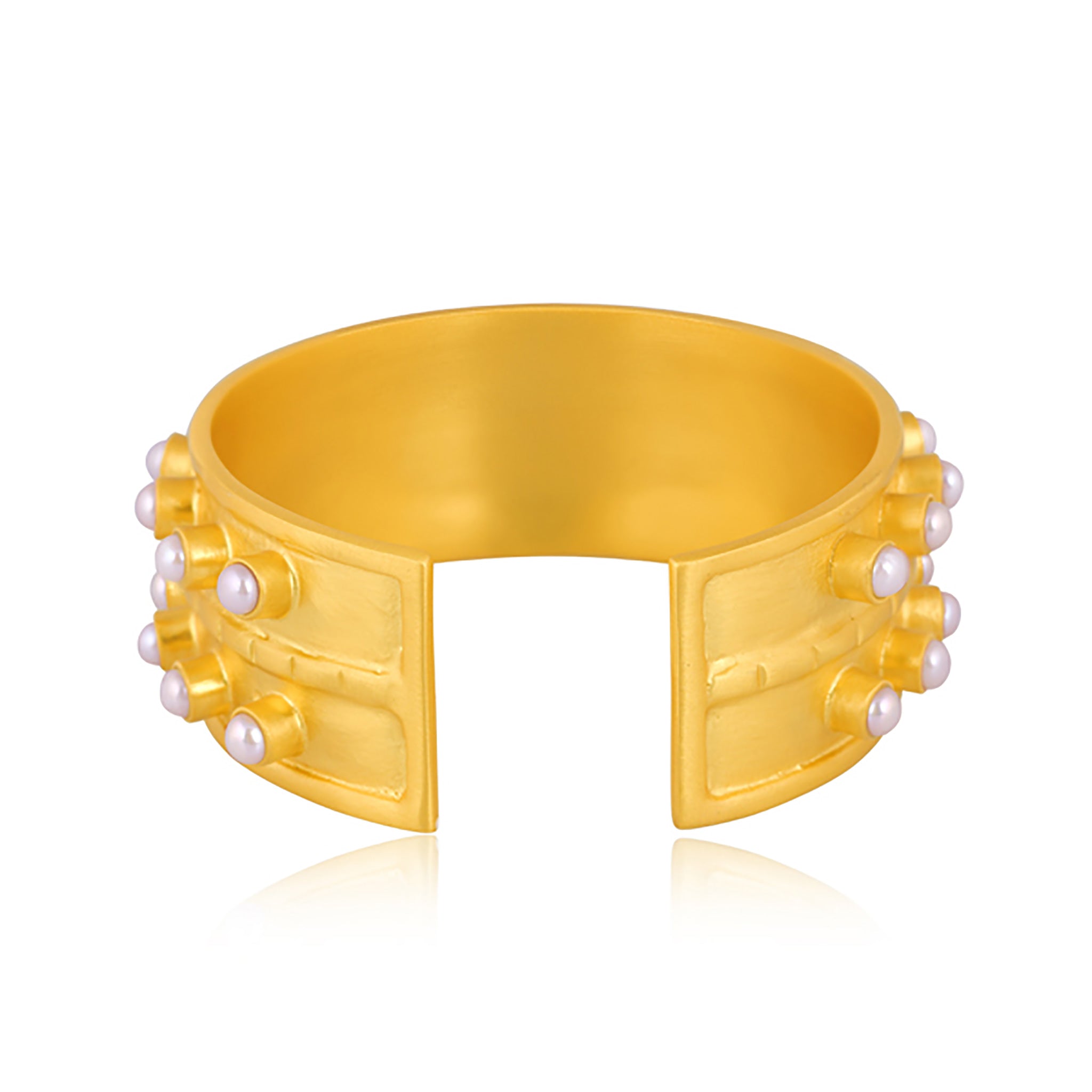 Elegant Ray of Light Pearl Cuff Bracelet for Women - Perfect for Weddings, Parties & Special Occasions