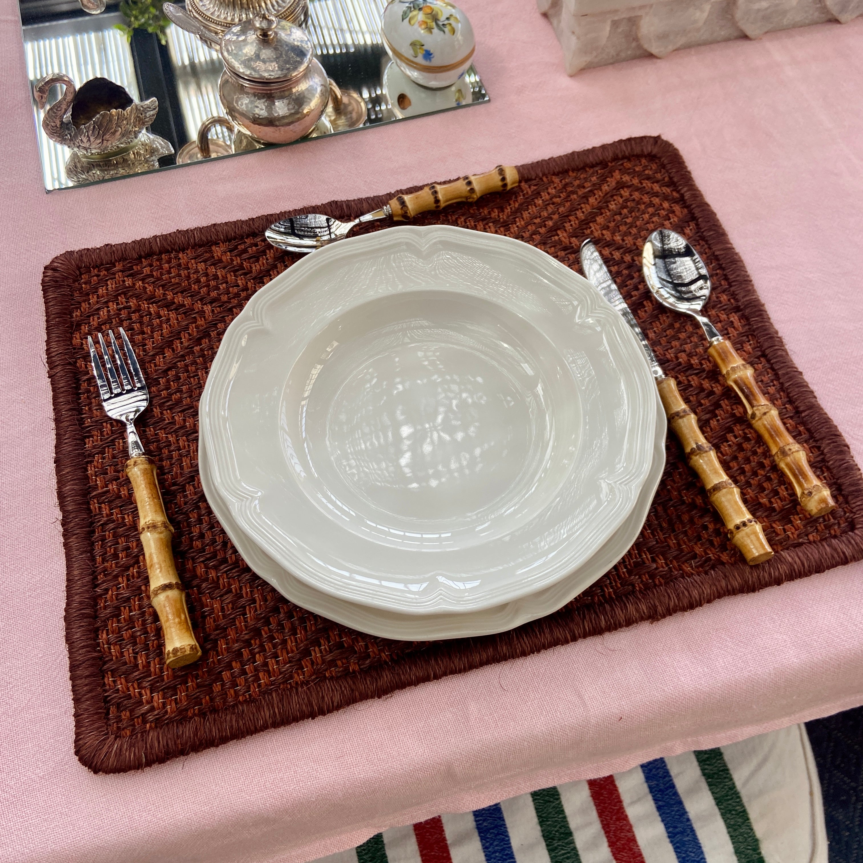 Premium San Gil Placemats Set of 2 - Waterproof & Heat-Resistant Table Mats for Dining - Perfect for Kitchen, Restaurant, and Outdoor Picnic Use