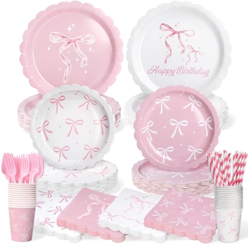 300pcs Pink Bow