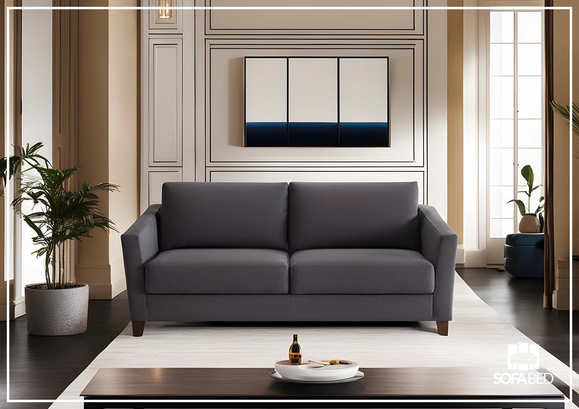 Custom Luonto Monika Fabric Sleeper Sofa - Handmade to Order | Convertible Couch Bed for Small Spaces & Guest Rooms | Perfect for Apartments, Dorms & Home Offices