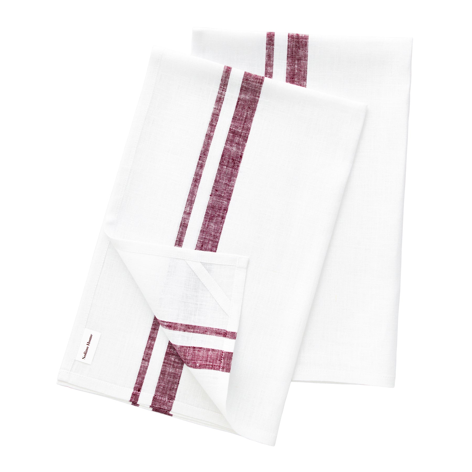 French Striped Kitchen Towels Set of 2 - Absorbent Cotton Dish Cloths for Drying Dishes & Cleaning - Perfect for Farmhouse & Coastal Style Kitchens