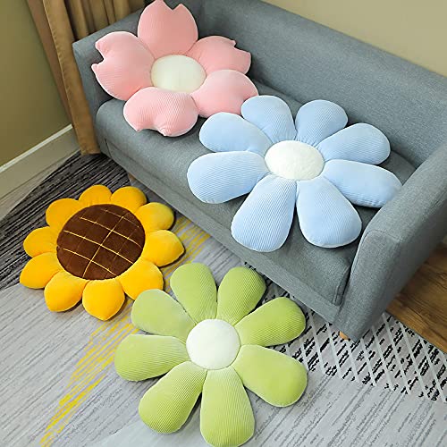Super Soft Plush Cushion with Sunflower Design - Comfortable Backrest Pillow for Reading, Gaming, Office & Home Relaxation